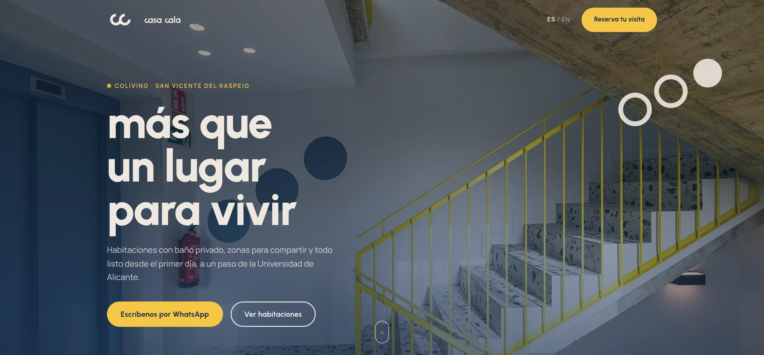 Captura de la web de Casa Cala